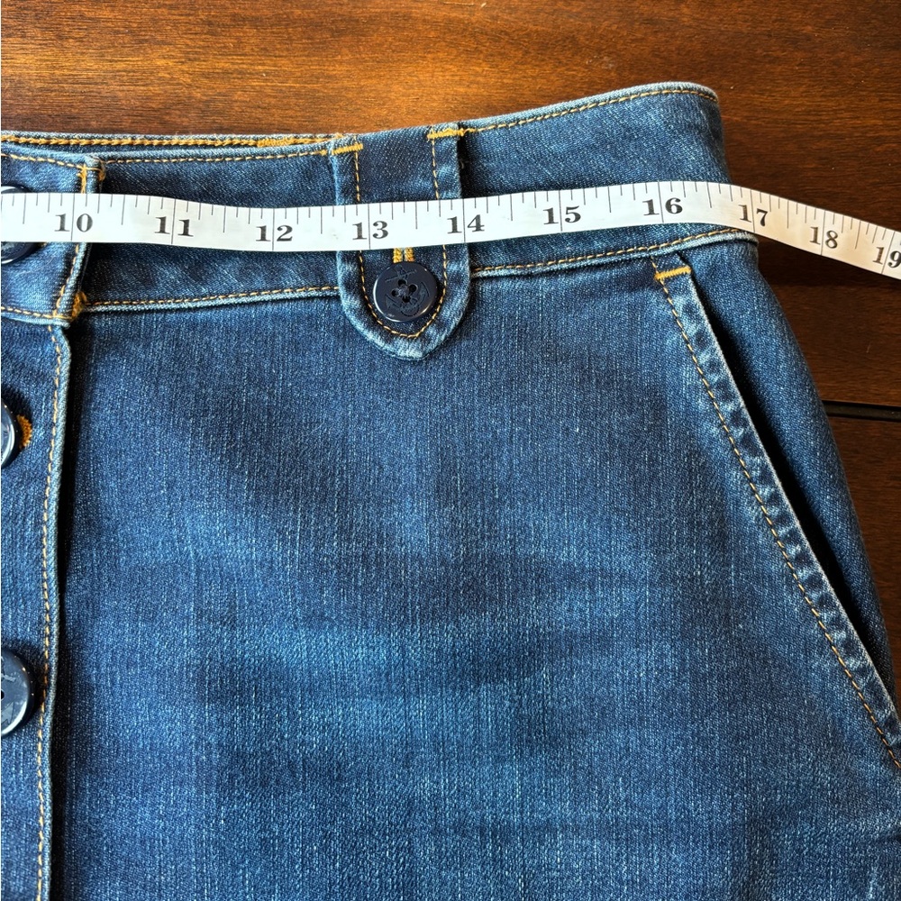 Talbots Blue Denim Skirt Size 10 - Picture 4 of 5